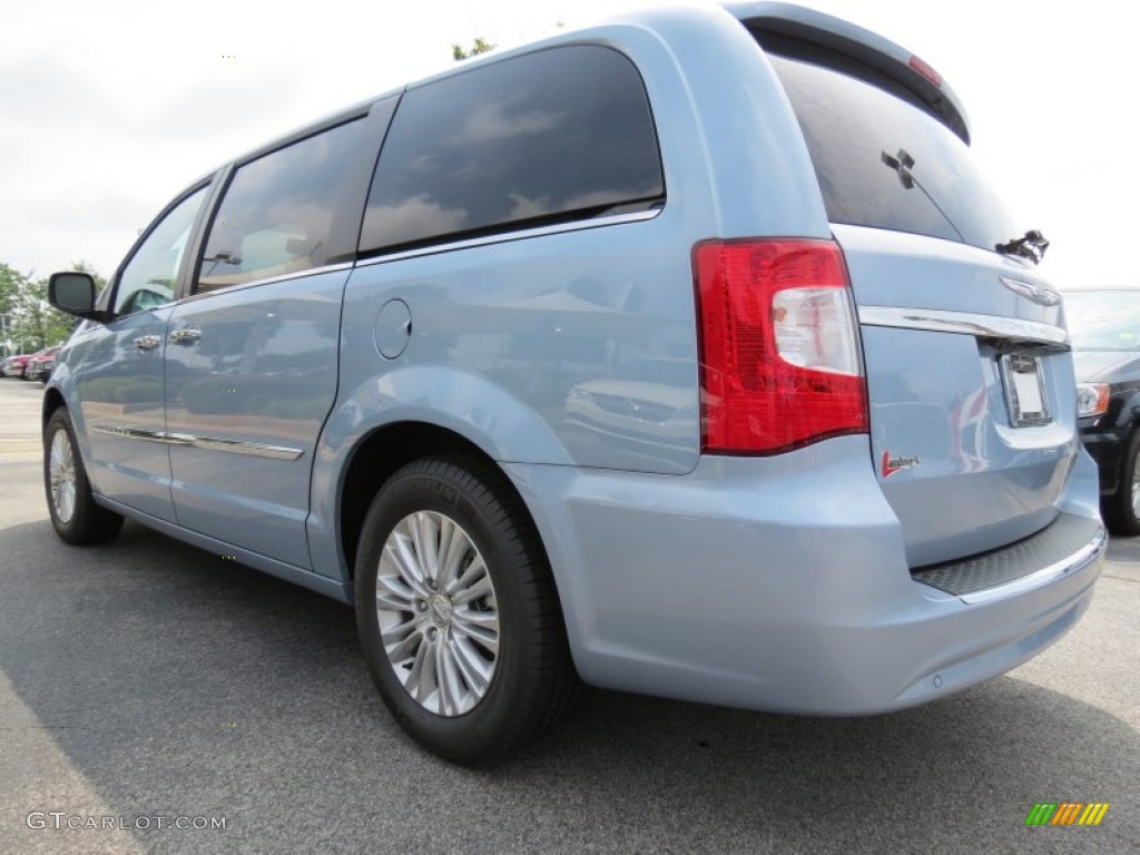 2013 Town & Country Touring - L - Crystal Blue Pearl / Dark Frost Beige/Medium Frost Beige photo #2