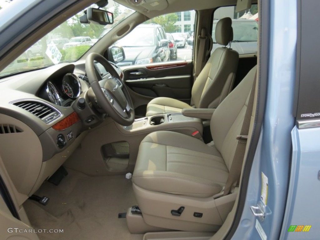 2013 Town & Country Touring - L - Crystal Blue Pearl / Dark Frost Beige/Medium Frost Beige photo #6