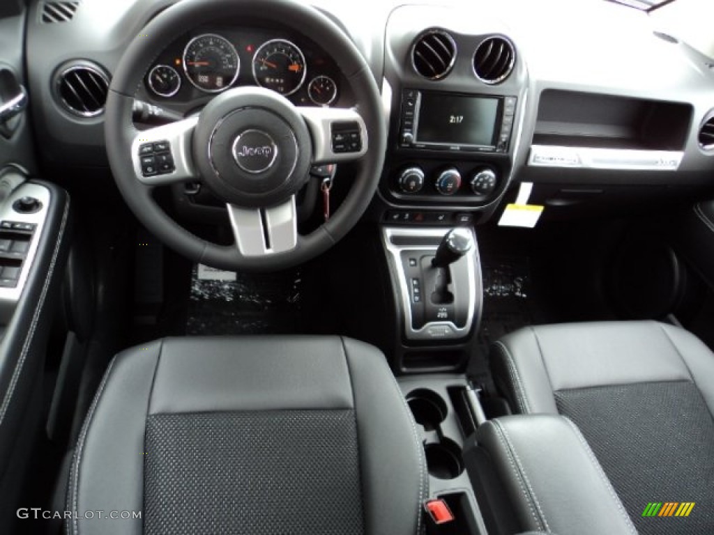 2014 Jeep Compass Latitude Dark Slate Gray Dashboard Photo #83676583