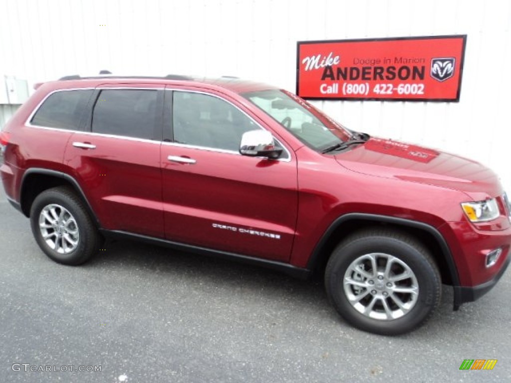 2014 Grand Cherokee Limited 4x4 - Deep Cherry Red Crystal Pearl / Morocco Black photo #2