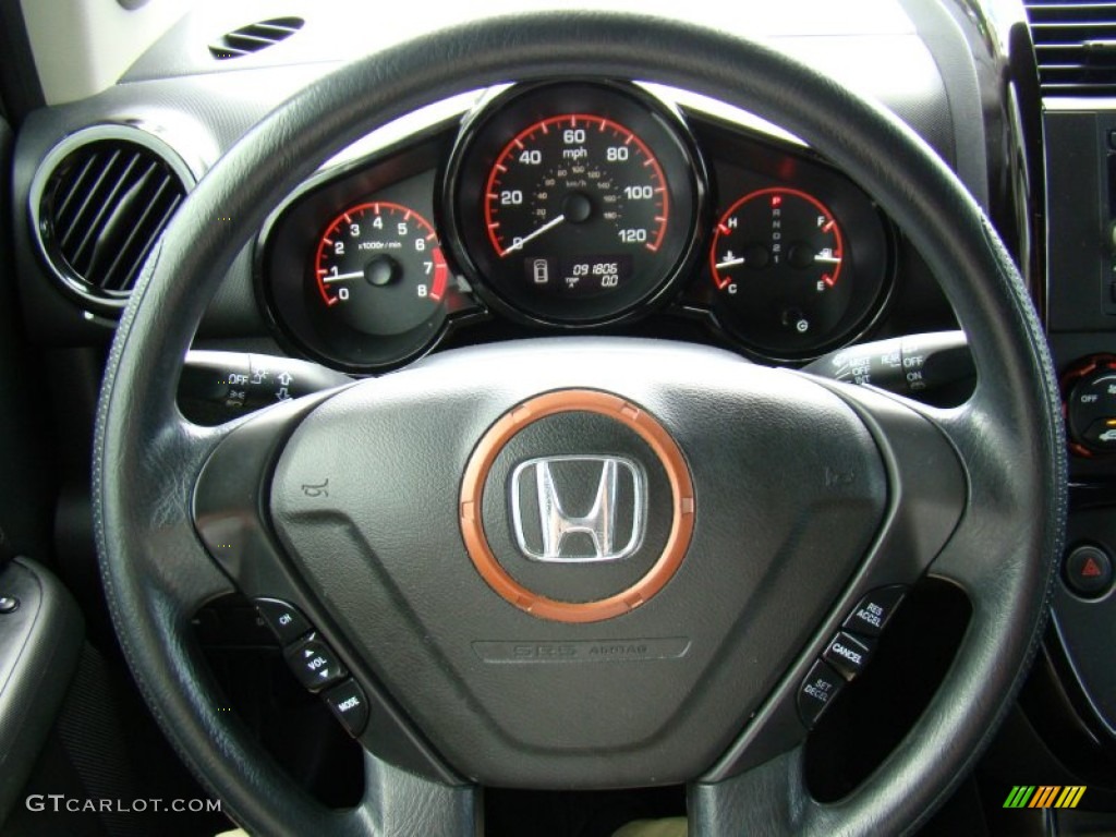 2008 Honda Element SC Black/Copper Steering Wheel Photo #83677510