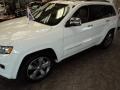 2014 Bright White Jeep Grand Cherokee Overland 4x4  photo #1