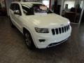 2014 Bright White Jeep Grand Cherokee Overland 4x4  photo #2