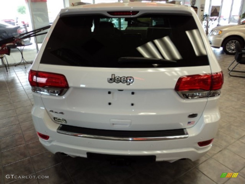 2014 Grand Cherokee Overland 4x4 - Bright White / Overland Nepal Jeep Brown Light Frost photo #3