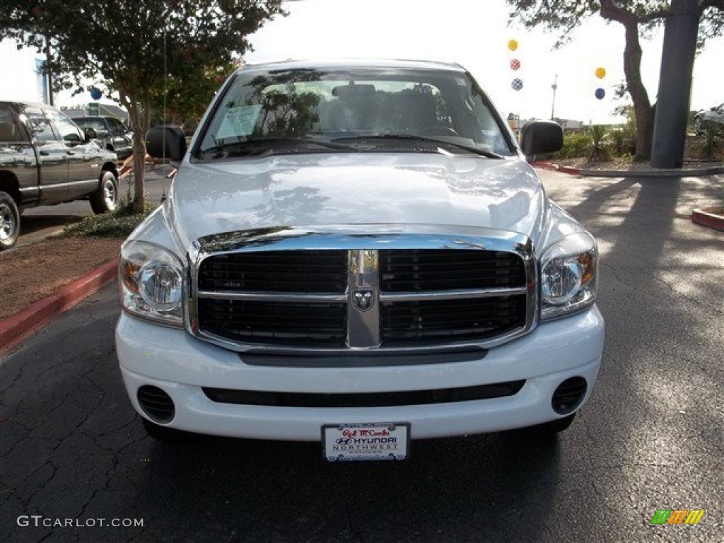 2008 Ram 1500 ST Regular Cab - Bright White / Medium Slate Gray photo #2