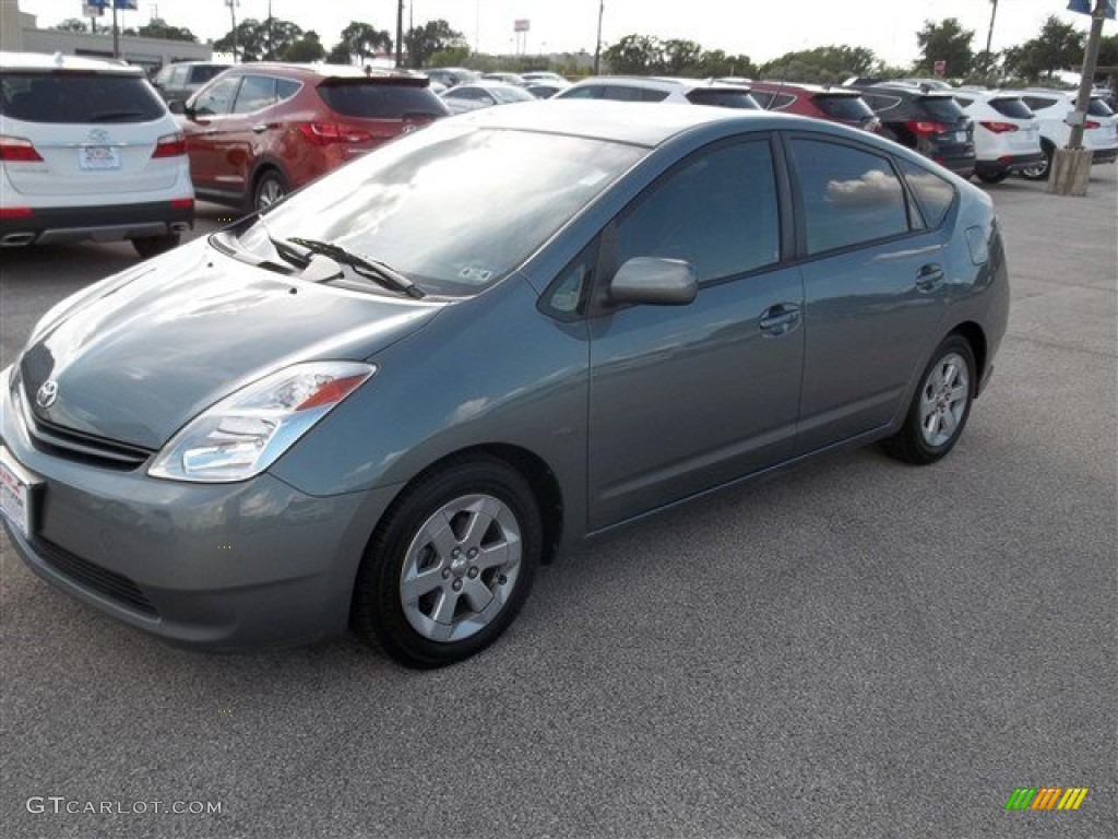 2005 Prius Hybrid - Tideland Gray Green Pearl / Ivory/Brown photo #1