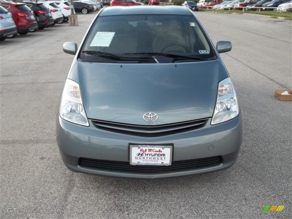 2005 Prius Hybrid - Tideland Gray Green Pearl / Ivory/Brown photo #2