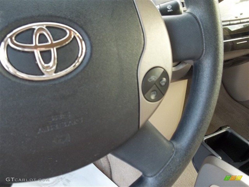 2005 Prius Hybrid - Tideland Gray Green Pearl / Ivory/Brown photo #9