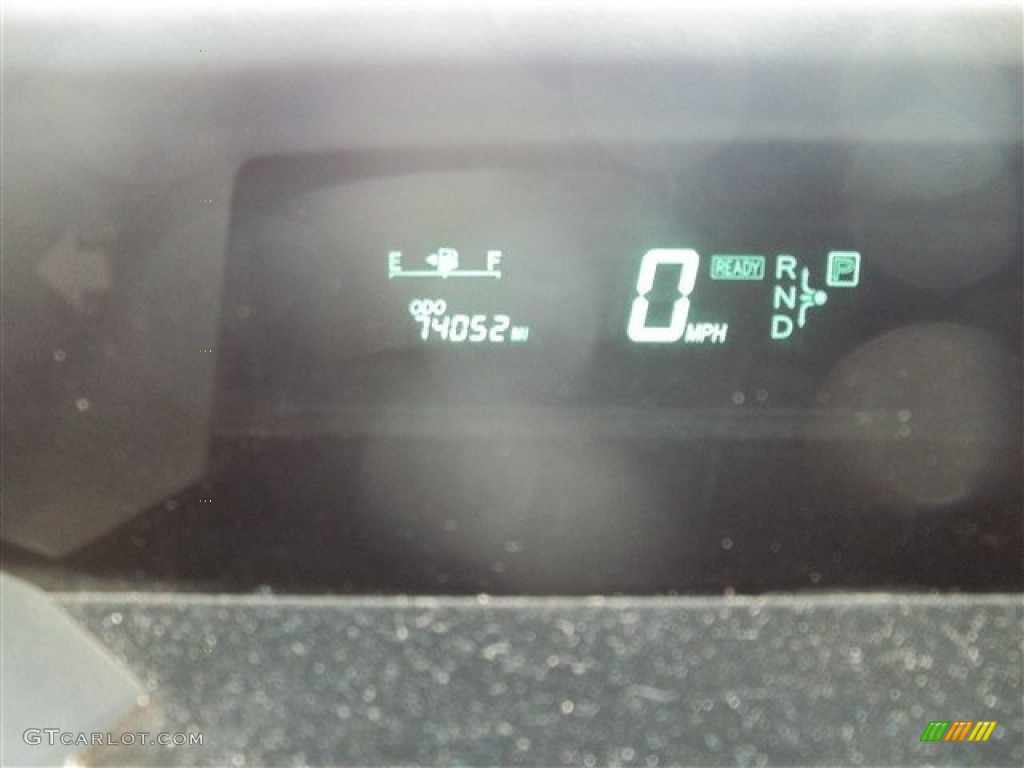 2005 Prius Hybrid - Tideland Gray Green Pearl / Ivory/Brown photo #12