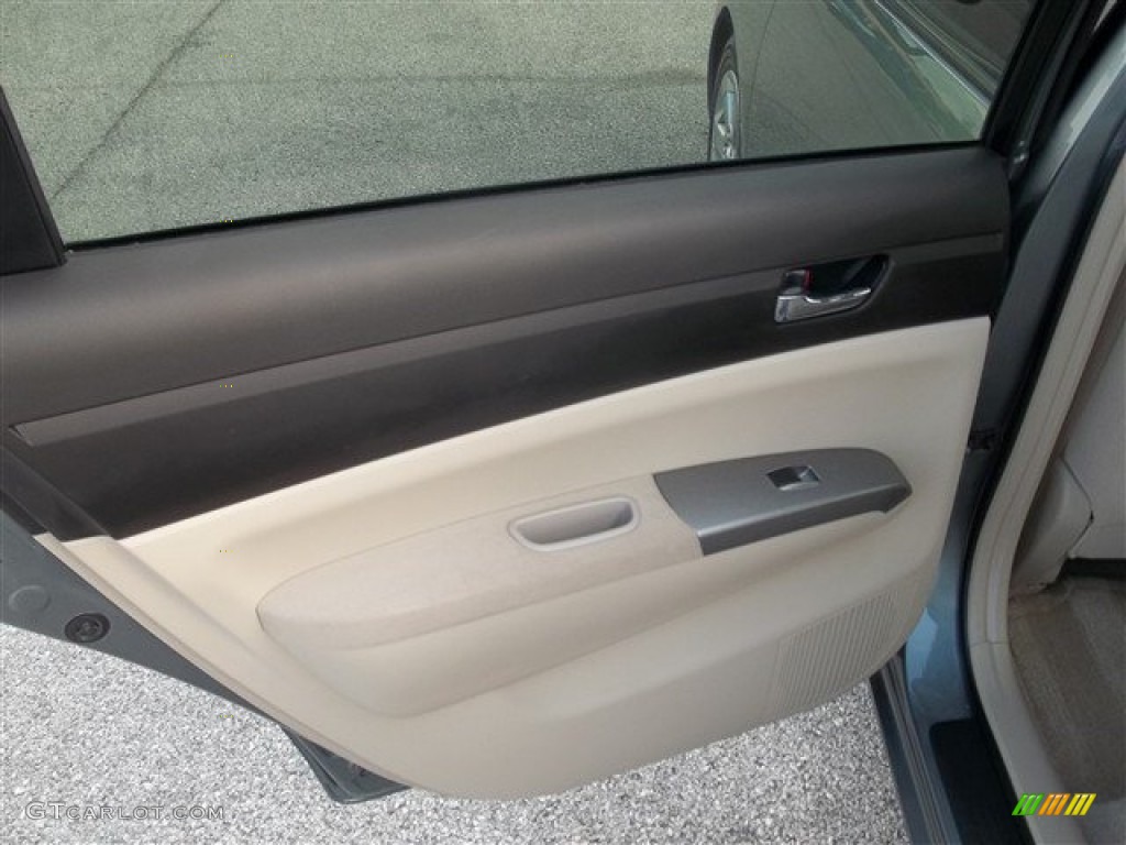 2005 Prius Hybrid - Tideland Gray Green Pearl / Ivory/Brown photo #16