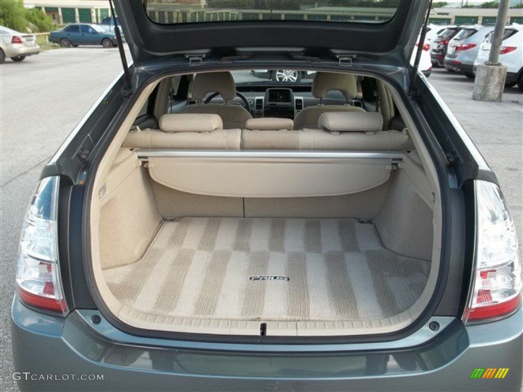 2005 Prius Hybrid - Tideland Gray Green Pearl / Ivory/Brown photo #22