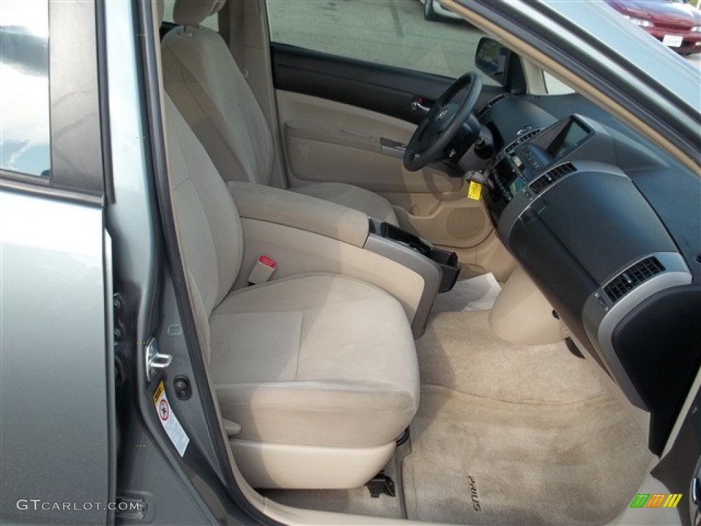 2005 Prius Hybrid - Tideland Gray Green Pearl / Ivory/Brown photo #32