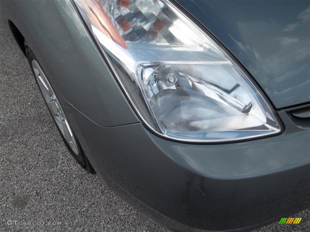 2005 Prius Hybrid - Tideland Gray Green Pearl / Ivory/Brown photo #34