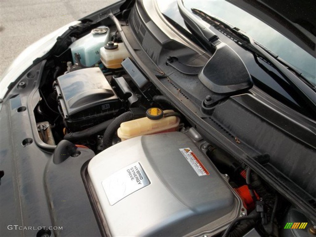 2005 Prius Hybrid - Tideland Gray Green Pearl / Ivory/Brown photo #37