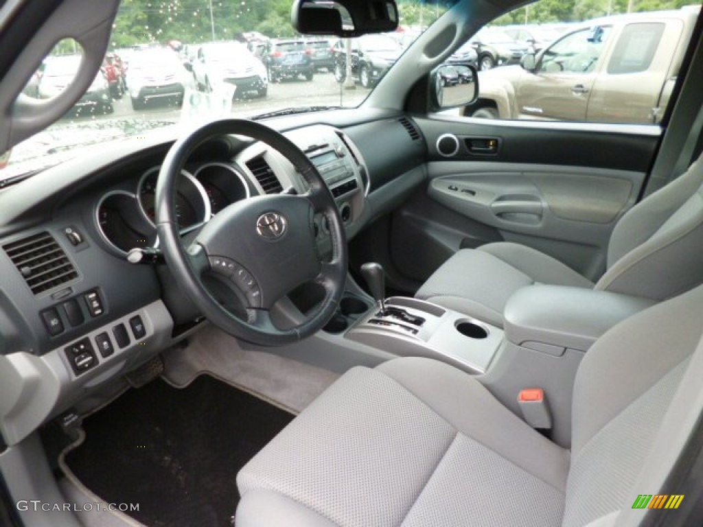 2010 Tacoma V6 SR5 TRD Sport Double Cab 4x4 - Timberland Mica / Graphite photo #11