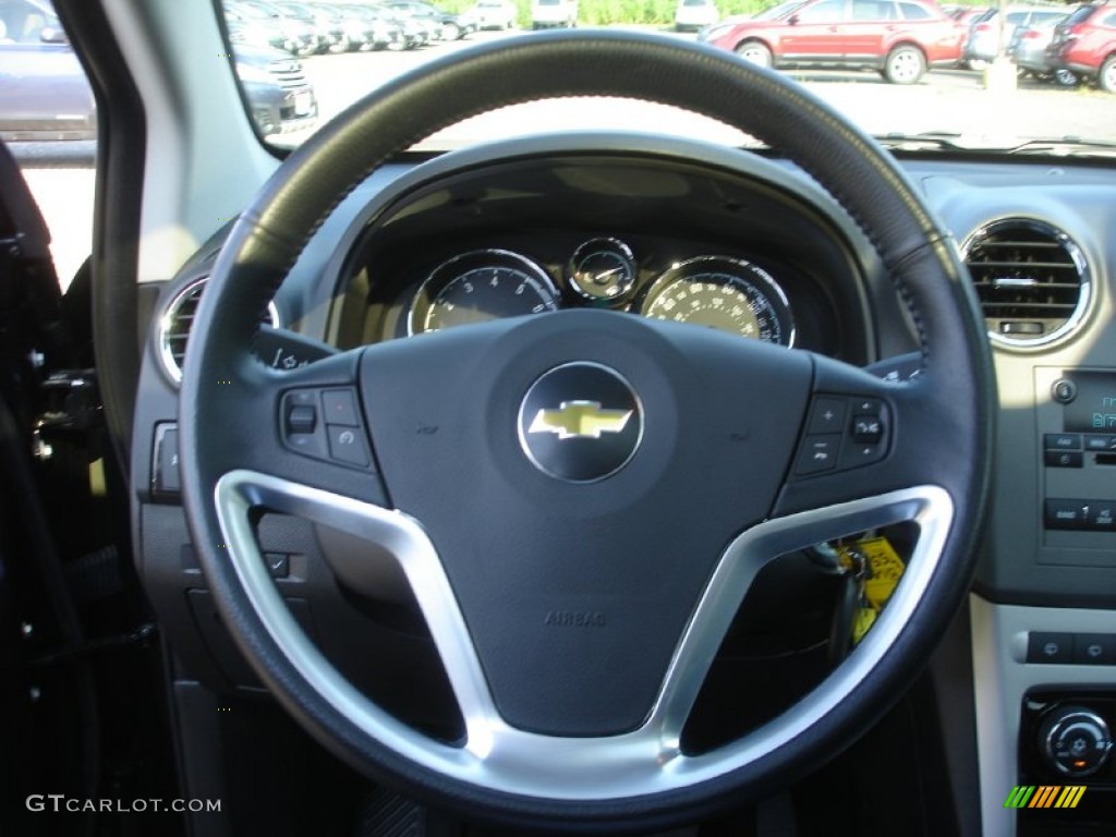 2013 Chevrolet Captiva Sport LT Black Steering Wheel Photo #83681740