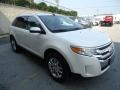 2012 White Platinum Metallic Tri-Coat Ford Edge SEL  photo #4