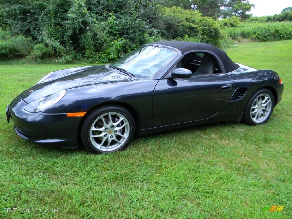 Atlas Grey Metallic 2004 Porsche Boxster Standard Boxster Model Exterior Photo #83682655