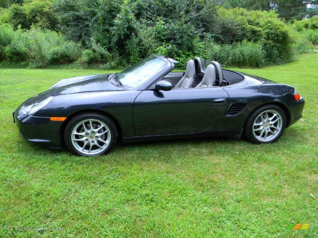 Atlas Grey Metallic 2004 Porsche Boxster Standard Boxster Model Exterior Photo #83682940