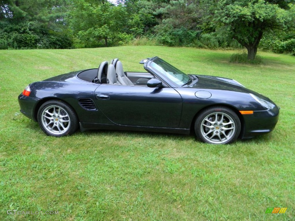 Atlas Grey Metallic 2004 Porsche Boxster Standard Boxster Model Exterior Photo #83683119