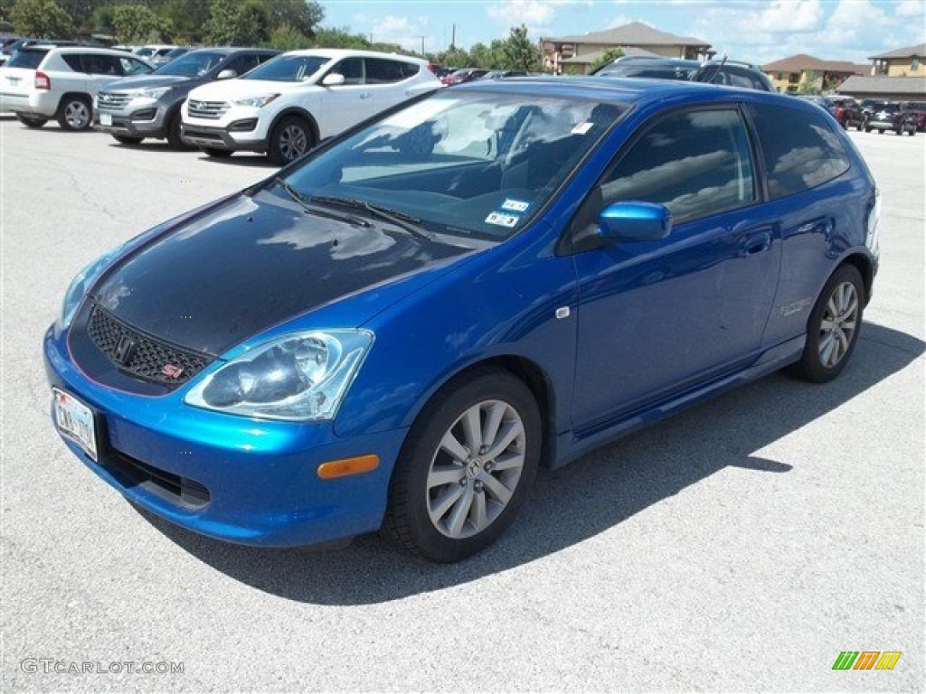 2004 Civic Si Coupe - Fiji Blue Pearl / Black photo #1