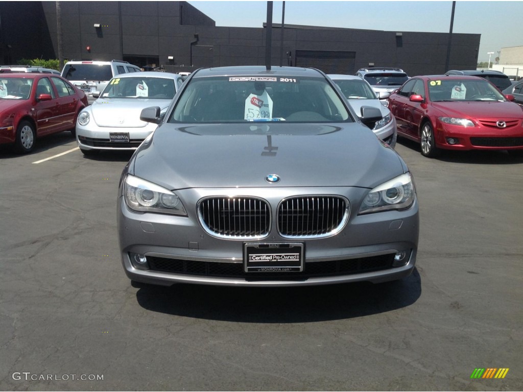 2011 7 Series 750Li Sedan - Space Gray Metallic / Black photo #2