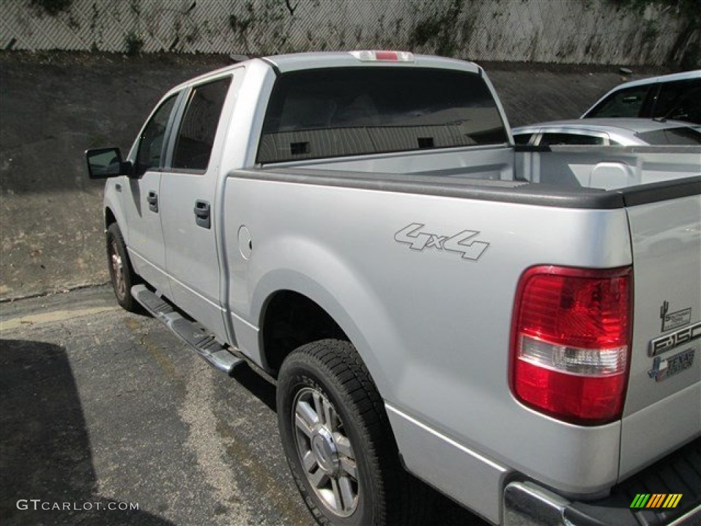 2008 F150 XLT SuperCrew 4x4 - Silver Metallic / Medium Flint Grey photo #5