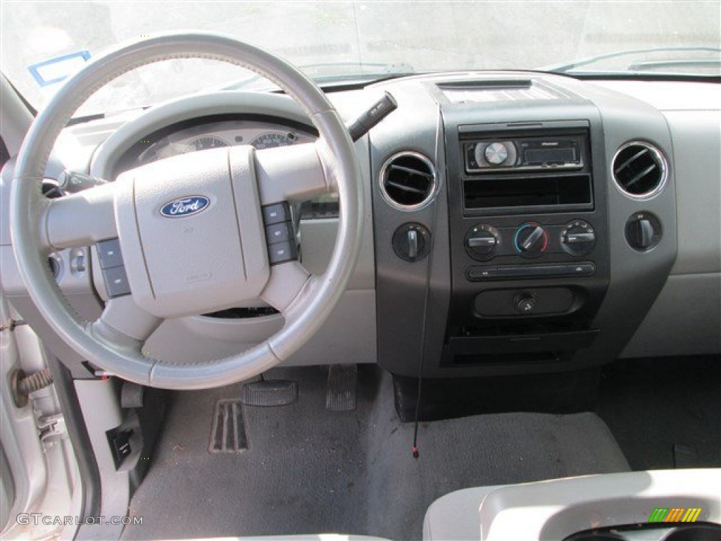 2008 F150 XLT SuperCrew 4x4 - Silver Metallic / Medium Flint Grey photo #8