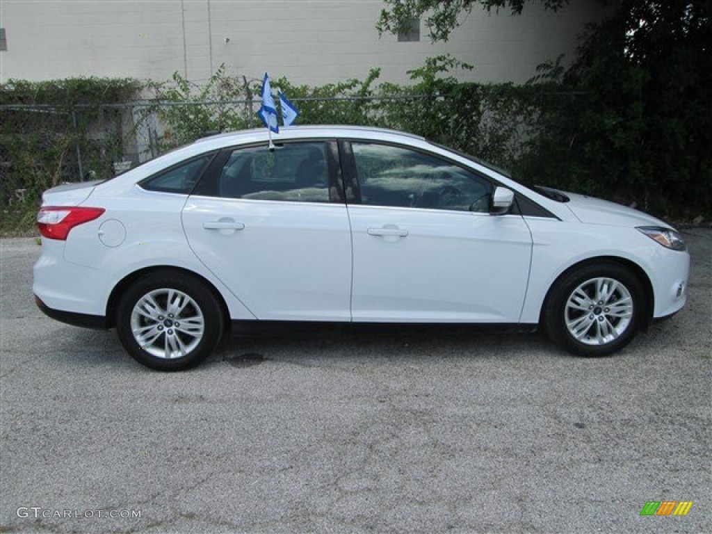 2012 Focus SEL Sedan - Oxford White / Charcoal Black photo #3