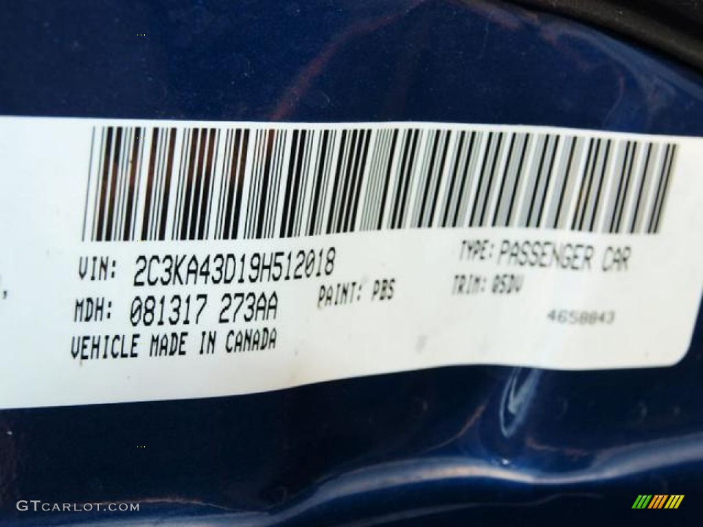2009 300 LX - Deep Water Blue Pearl / Dark Slate Gray photo #17