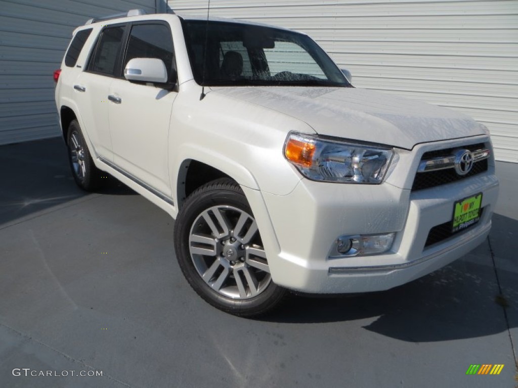2013 4Runner Limited - Blizzard White Pearl / Sand Beige Leather photo #1