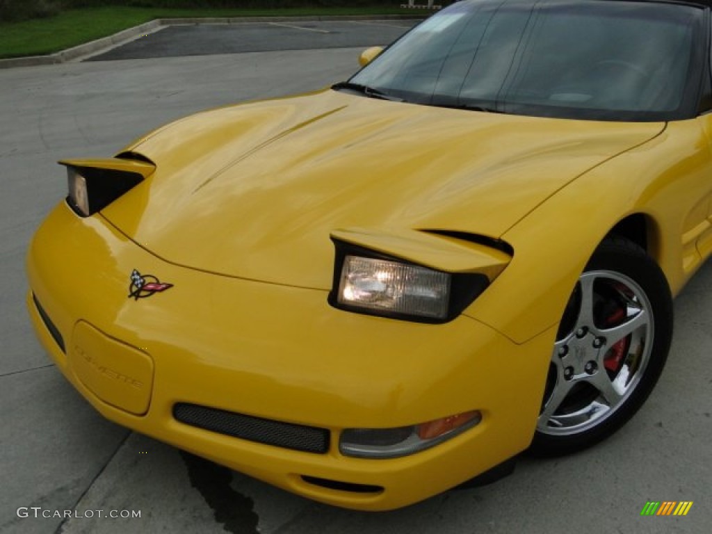 2004 Corvette Convertible - Millenium Yellow / Black photo #4