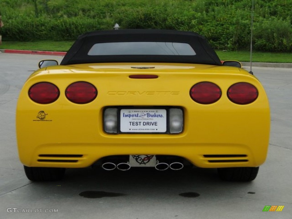 2004 Corvette Convertible - Millenium Yellow / Black photo #8