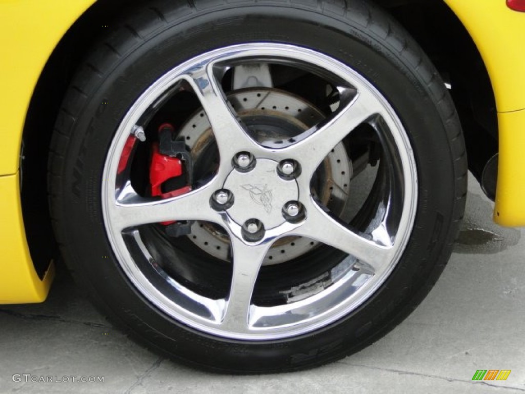 2004 Corvette Convertible - Millenium Yellow / Black photo #29