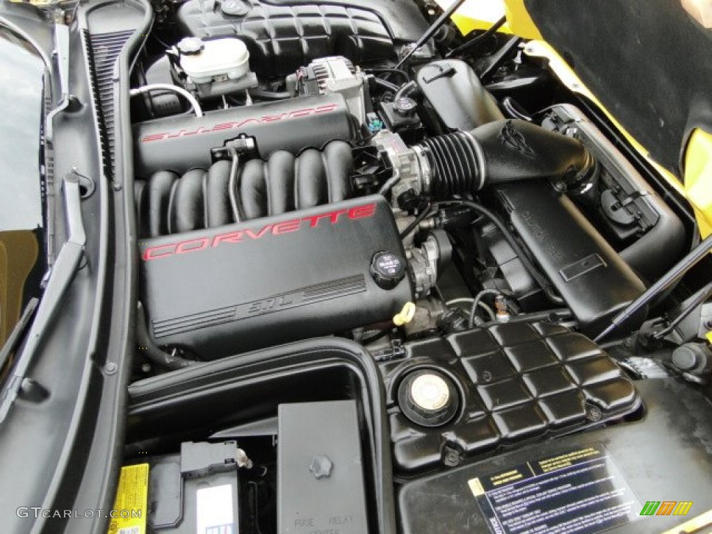 2004 Corvette Convertible - Millenium Yellow / Black photo #35