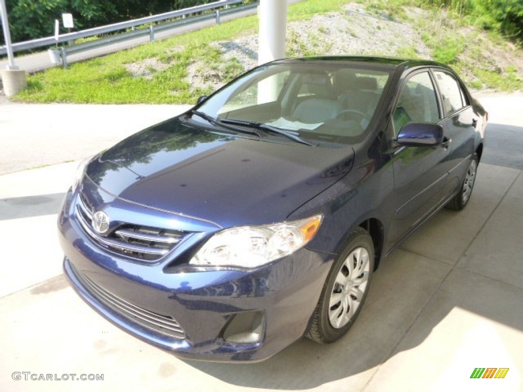 Nautical Blue Metallic 2013 Toyota Corolla LE Exterior Photo #83688140