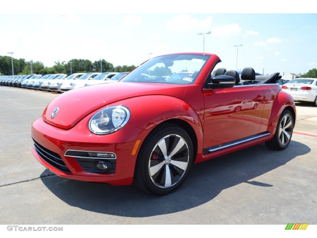 2013 Beetle Turbo Convertible - Tornado Red / Black/Red photo #1