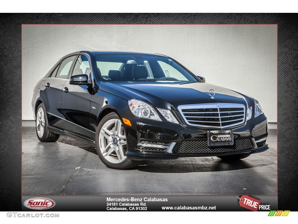 2014 E 350 Sedan - Black / Black photo #1