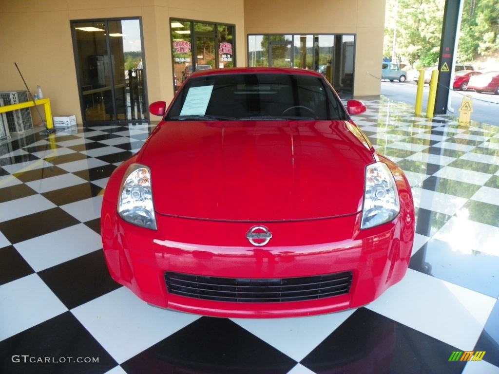 2004 350Z Coupe - Redline / Carbon Black photo #2