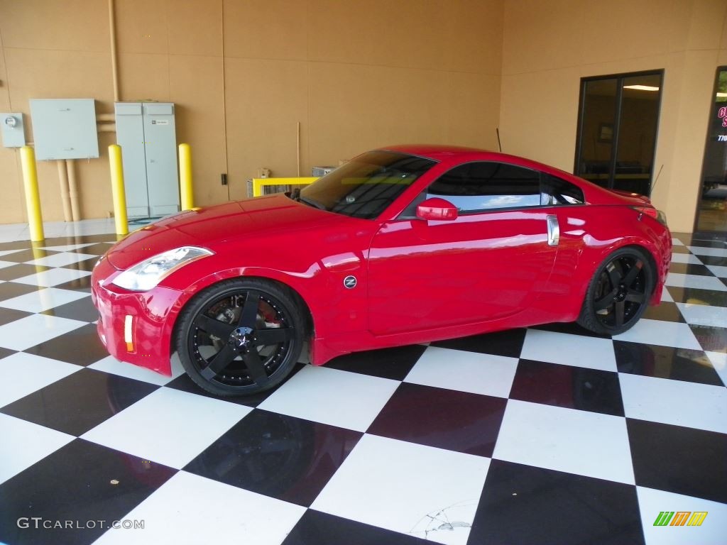 2004 350Z Coupe - Redline / Carbon Black photo #3