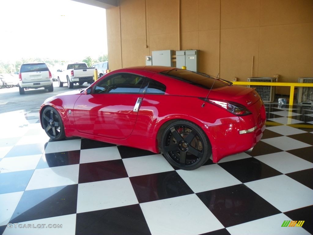 2004 350Z Coupe - Redline / Carbon Black photo #4