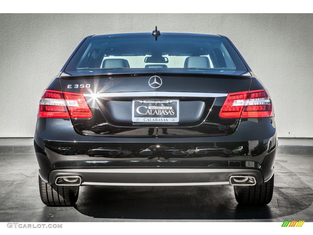 2014 E 350 Sedan - Black / Black photo #3