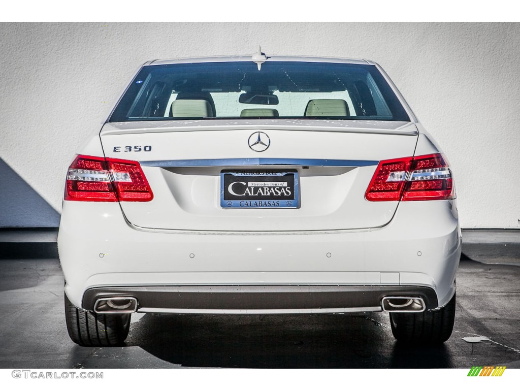 2014 E 350 Sedan - Diamond White Metallic / Silk Beige/Espresso Brown photo #3