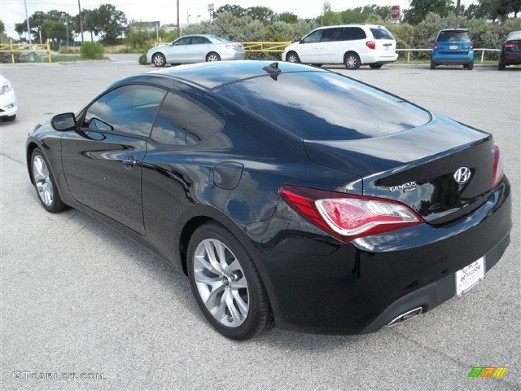 2013 Genesis Coupe 2.0T - Black Noir Pearl / Black Cloth photo #6