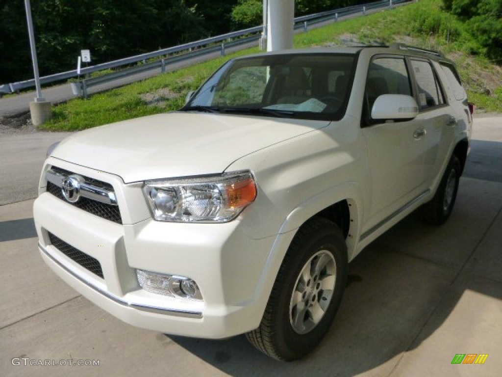 2013 4Runner SR5 4x4 - Blizzard White Pearl / Sand Beige Leather photo #5