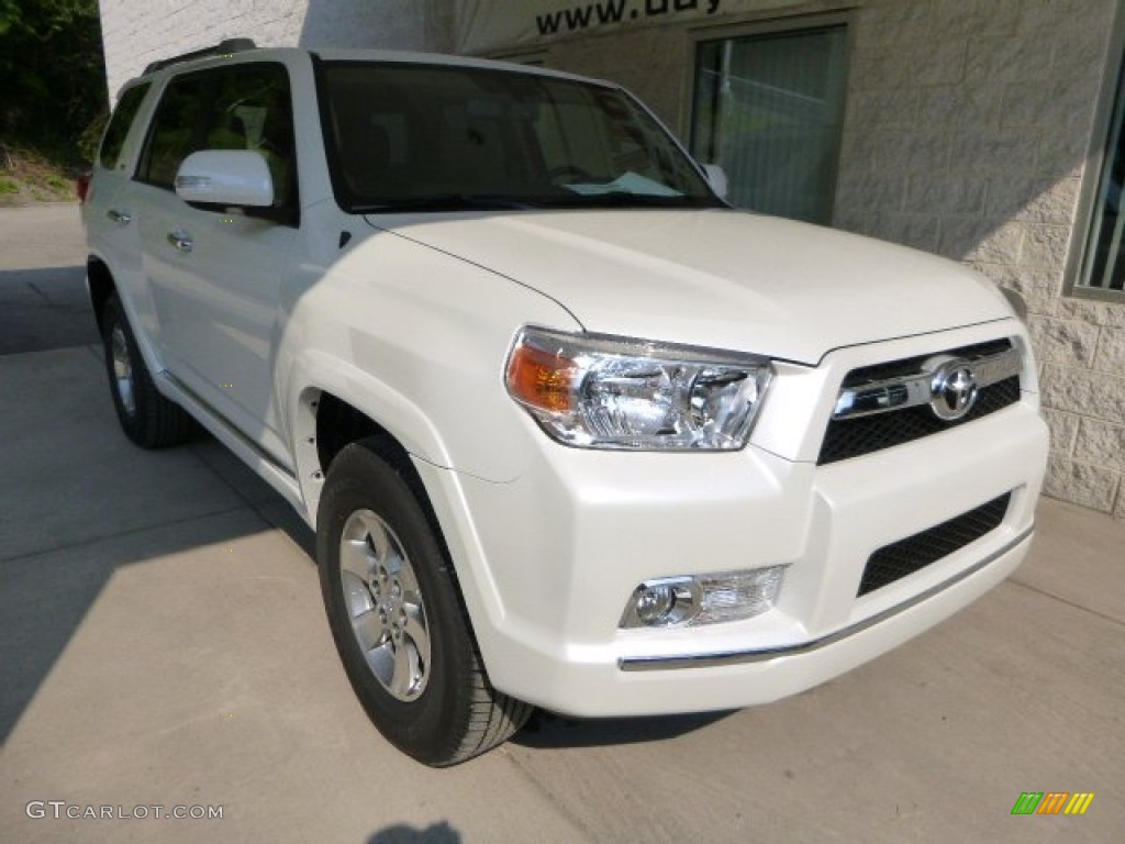 2013 4Runner SR5 4x4 - Blizzard White Pearl / Sand Beige Leather photo #7