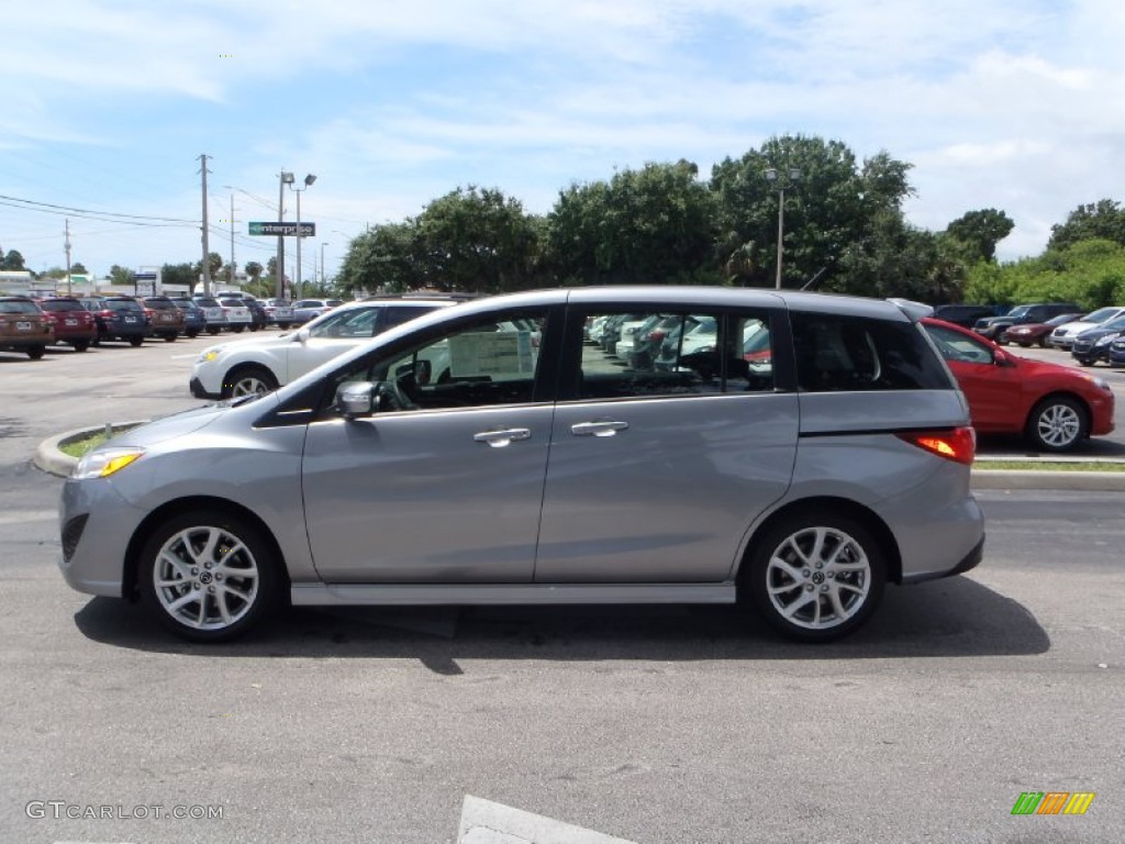 2013 MAZDA5 Touring - Liquid Silver Metallic / Black photo #4