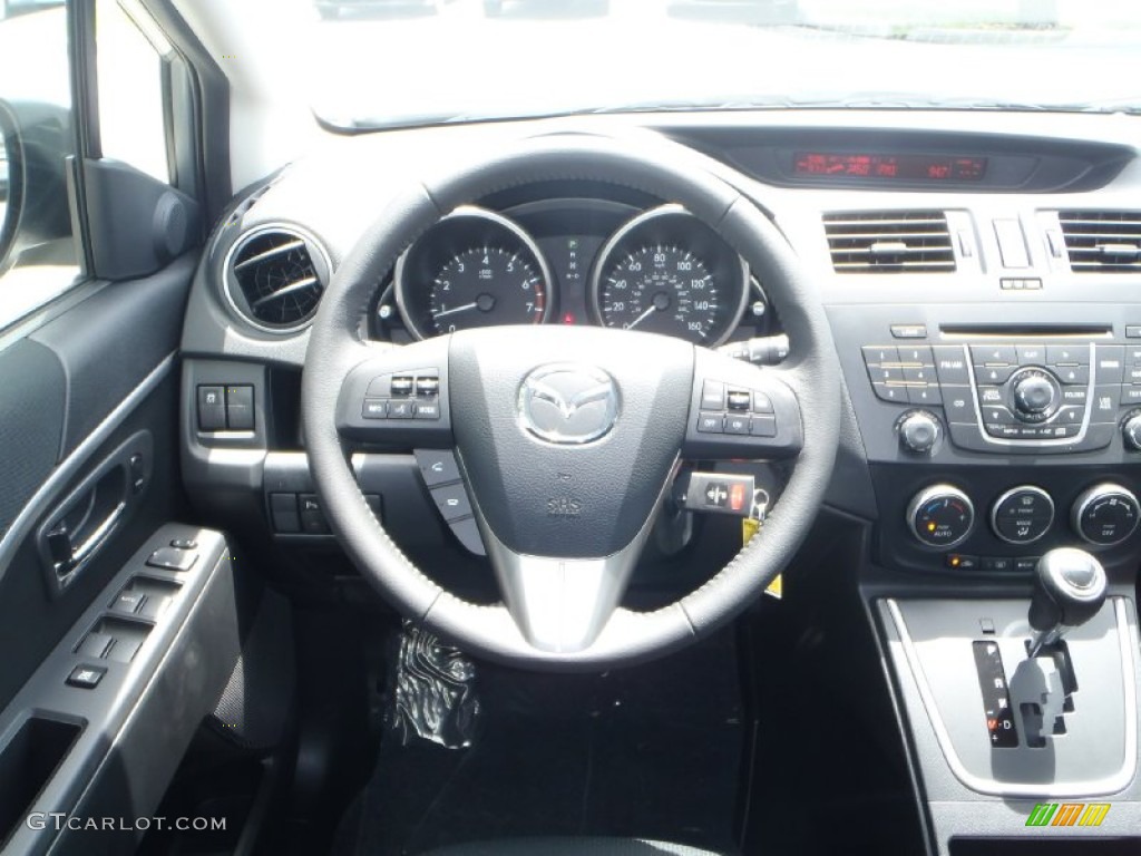 2013 MAZDA5 Touring - Liquid Silver Metallic / Black photo #12