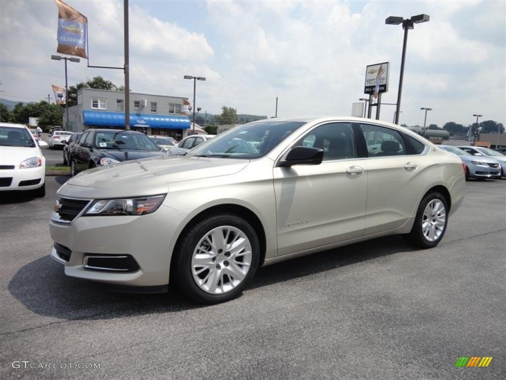 2014 Impala LS - Champagne Silver Metallic / Jet Black/Dark Titanium photo #3