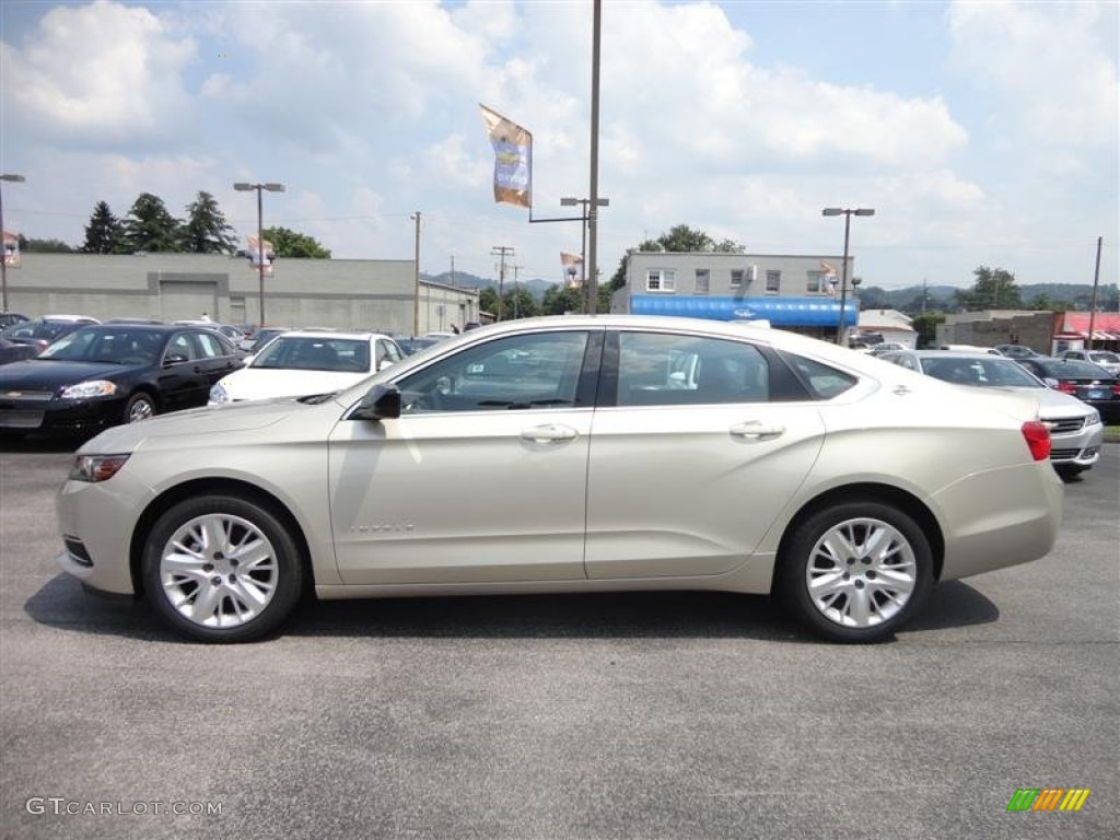 2014 Impala LS - Champagne Silver Metallic / Jet Black/Dark Titanium photo #4
